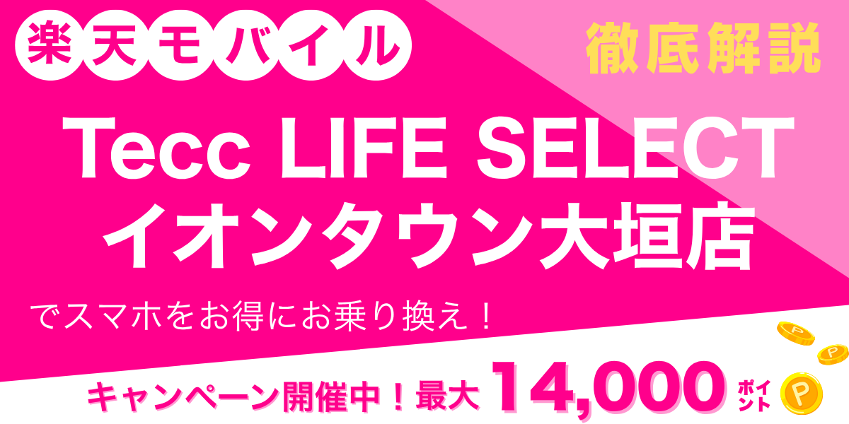 楽天モバイル Tecc LIFE SELECT イオンタウン大垣店のメイン画像