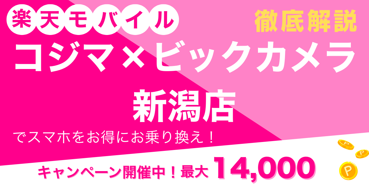 楽天モバイル コジマ×ビックカメラ 新潟店 メイン画像