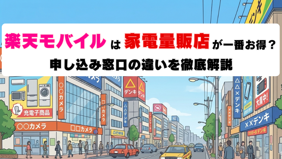 楽天モバイルは家電量販店が一番お得